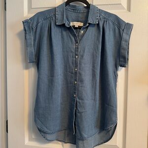 LOFT Light Blue Denim Shirt